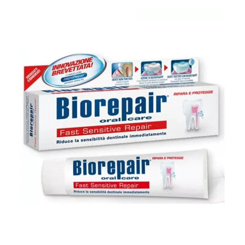 BIOREPAIR-TOOTH-PASTE-SENSITIVE-75-ML.webp بيوريبير معجون اسنان للاسنان الحساسة 75 مل - الصورة 1