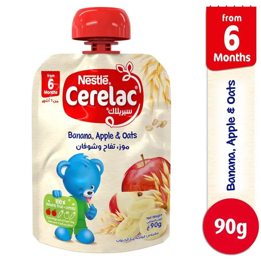 CERELAC-BABY-READY-MEAL-BANANA-APPLE-AND-OATS-90-GM-16-C-1.webp سيريلاك مهروس موز وتفاح وشوفان 90 جم - الصورة 1