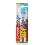 كولجيت فرشة اسنان شعيرات متوسطه ثلاثيه المفعول 1+1