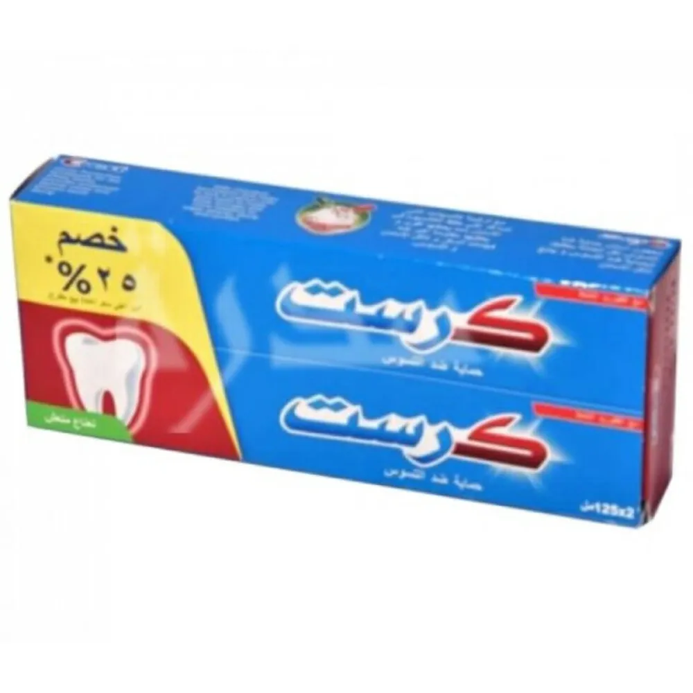 CREST-TOOTH-PASTE-CAVITY-PROTECTION-FRESH-MINT-2125-ML-OFFER.webp كرست معجون اسنان حماية ضد التسوس نعناع منعش 2*125 مل عرض - الصورة 1