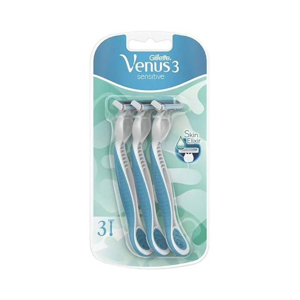 GILLETTE-VENUS-3-RAZOR-SENSITIVE-3P-8C.webp جيليت ماكينة حلاقة فينوس 3 حساس 3ق - الصورة 1