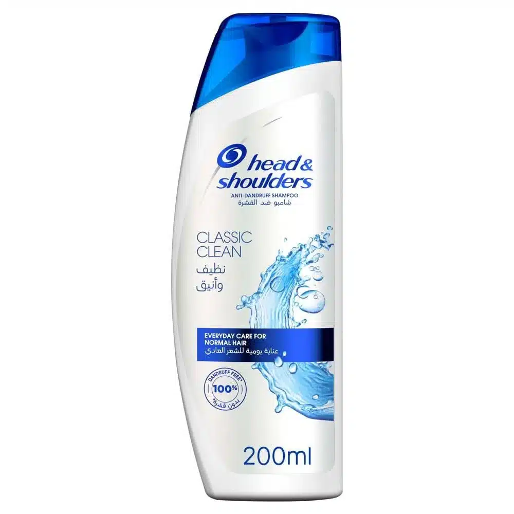 HEAD-SHOULDERS-HAIR-SHAMPOO-CLASSIC-CLEAN-NORMAL-HAIR-200-190-ML.webp هيد اند شولدرز شامبو نظيف و انيق شعر عادي 200 مل - الصورة 1