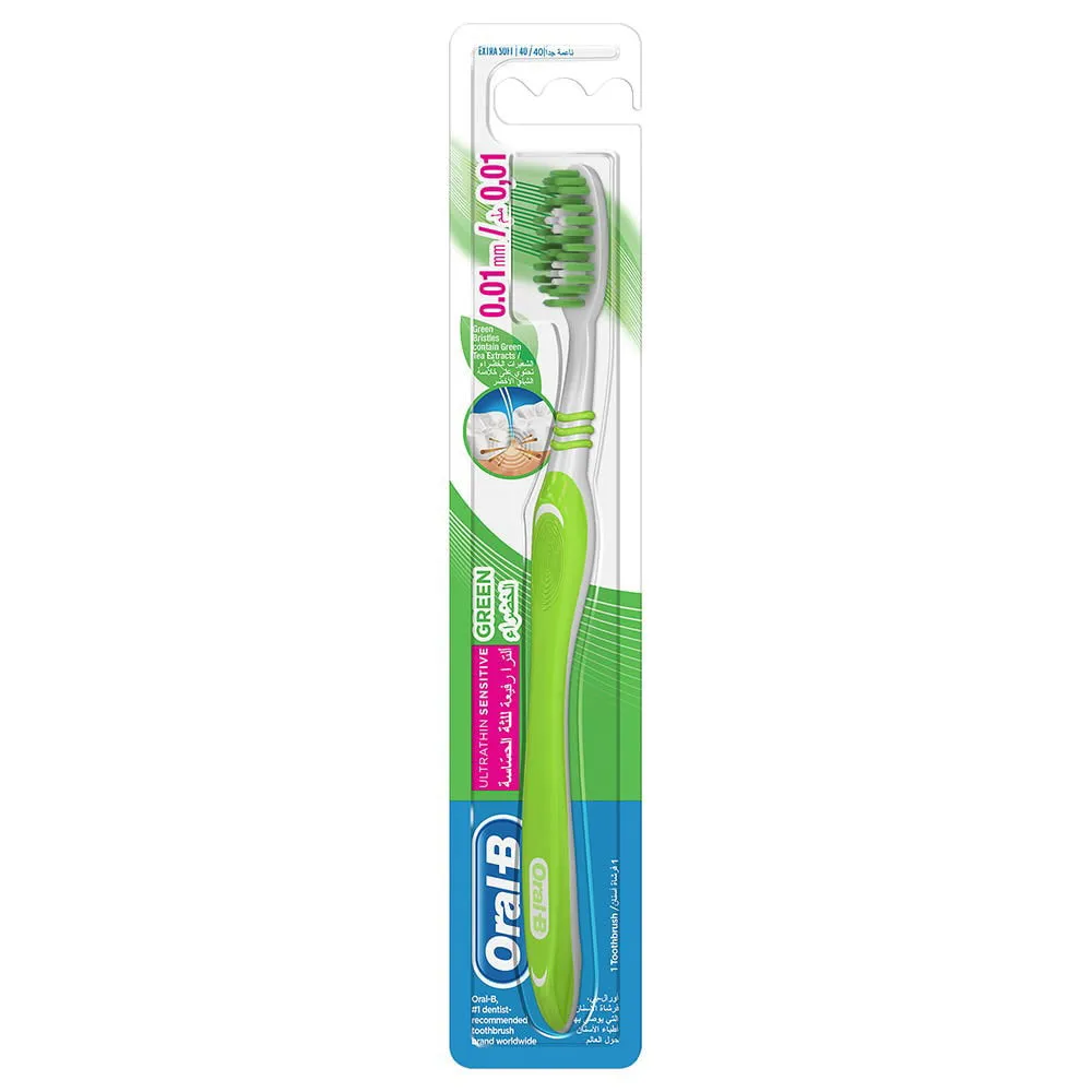 ORAL-B-TOOTH-BRUSH-PRECISION-CLEANEXTRA-SOFT-1P-GREN.webp اورال بي فرشاة اسنان للثة الحساسة ناعم جدا - الصورة 1