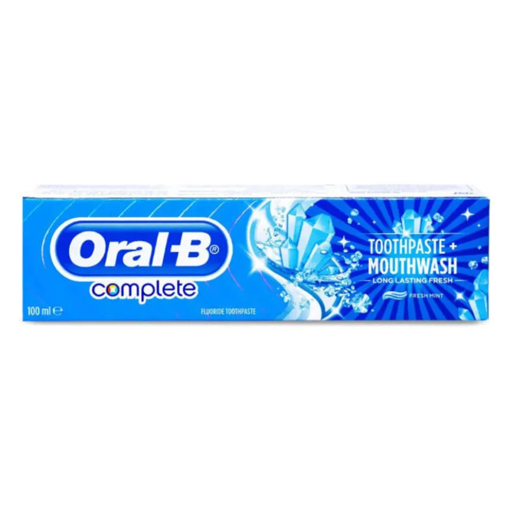 ORAL-B-TOOTH-PASTE-COMPLETE-EXTRA-MINT-100-ML.webp اورال بي معجون اسنان كومبليت اكسترا نعناع 100 مل - الصورة 1