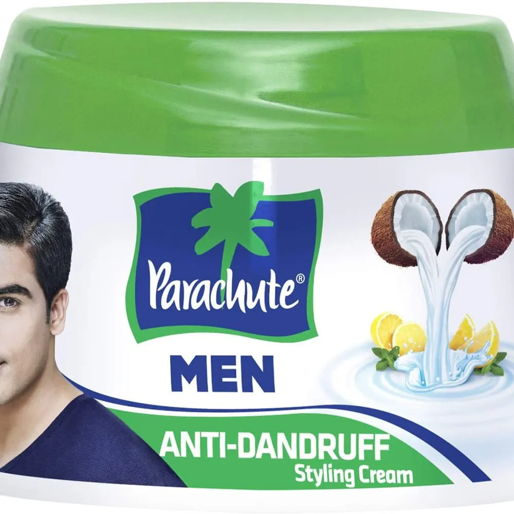 PARACHUTE-HAIR-CREAM-FOR-MEN-ANTI-DANDRUFF-140-ML.webp باراشوت كريم الشعر ضد القشرة جوز الهند و الليمون 140مل اصفر - الصورة 1