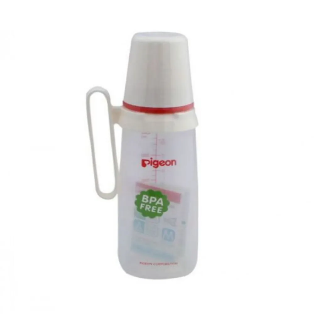 PIGEON-FEEDING-PLASTIC-BOTTLE-WITH-HANDLE-240-ML-PA26008.webp بيجون رضاعة بلاستيك بيد 240 مل - الصورة 1
