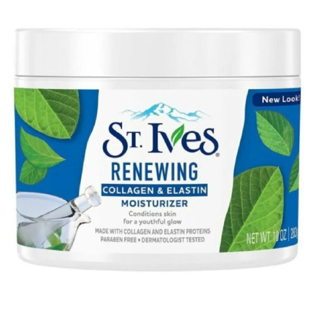 ST.IVES-MOISTURIZING-CREAM-COLLAGENELASTIN-283-GM.webp سانت ايفيز كريم مرطب بالكولاجين والايلاستين 283 جم - الصورة 1
