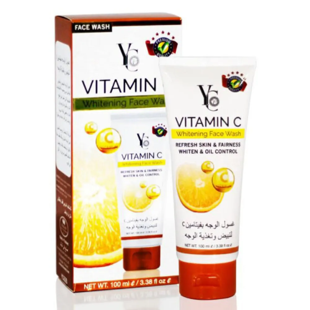 YC-VITAMIN-C-WHITENING-FACE-WASH-100ML.webp واي سي غسول وجه بالفتامين 100مل - الصورة 1